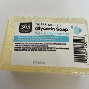 Whole Foods Glycerin Triple Milled Soap NWT